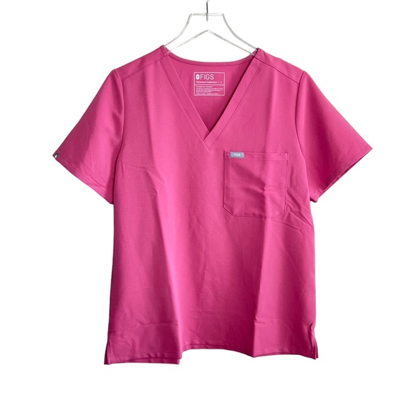 FIGS | Catarina One Pocket Scrub Top Quartz Pink Limited Edition BCA - Picture 2 of 10
